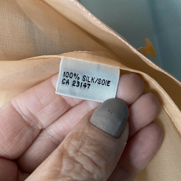 Talbot's Silk Blouse Set Sheer Blouse with Shell - Picture 7 of 9